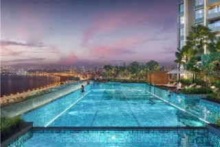Infinity Swimming Pool at Sheth One Marina